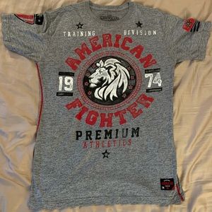 American fighter shirt sleeve tee shirt